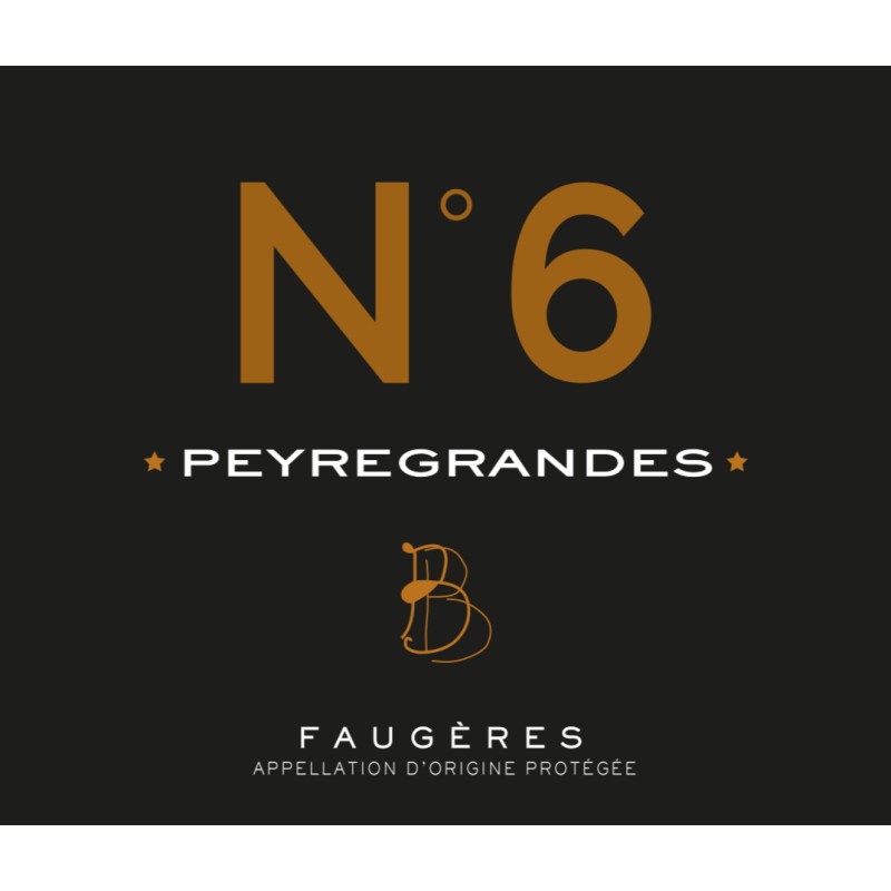 Peyregrandes - AOC Faugères - Vin rouge BIO - Cuvée N°6 - Millésime 2019 - Photo non contractuelle